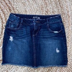 Apt 9 Mini skirt - distressed denim